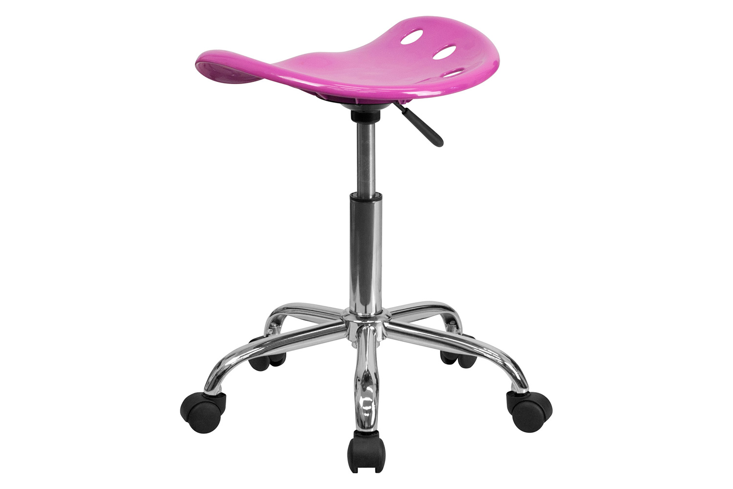 BLNK Taylor Vibrant Chrome Stool with Tractor Seat - Candy