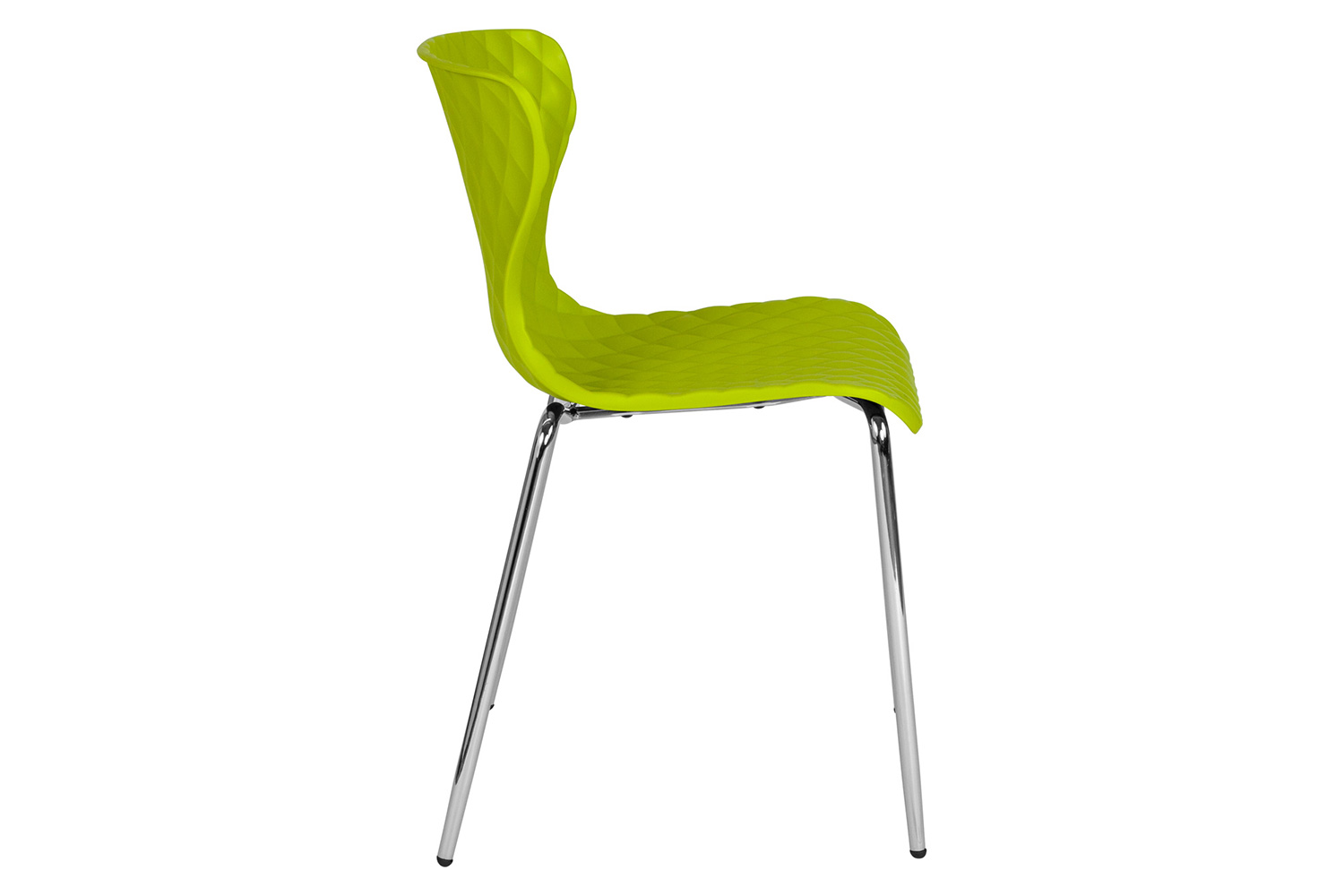 BLNK Lowell Plastic Contemporary Design Stack Chair - Citrus Green