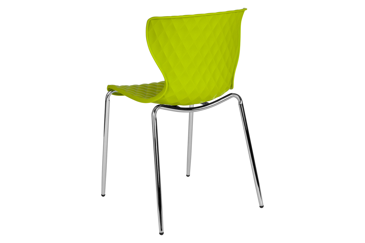 BLNK Lowell Plastic Contemporary Design Stack Chair - Citrus Green