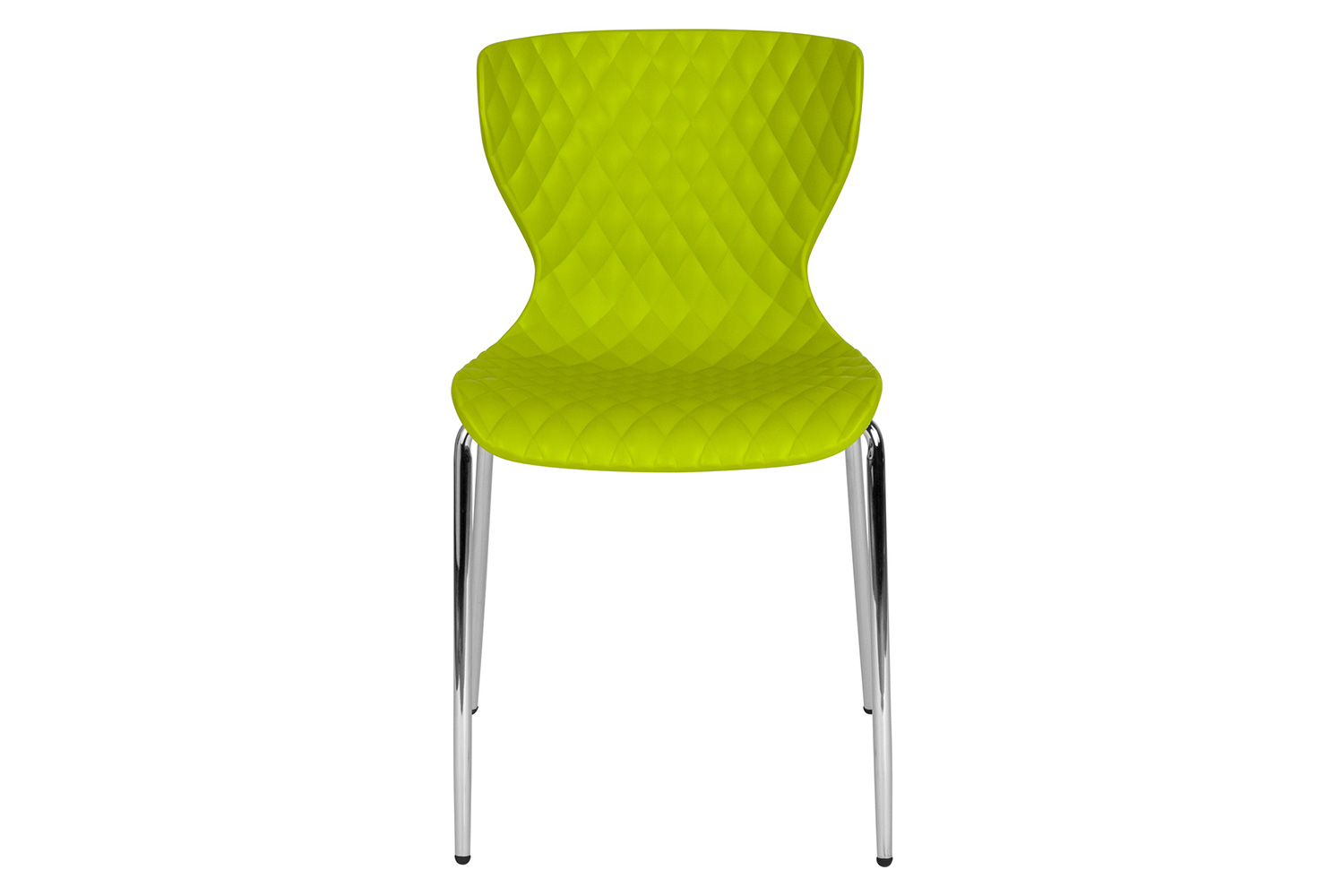 BLNK Lowell Plastic Contemporary Design Stack Chair - Citrus Green