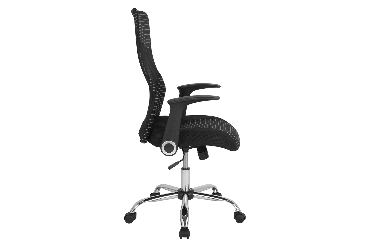 BLNK - Milford High-Back Ergonomic Office Chair with Contemporary Mesh Design in Black and White