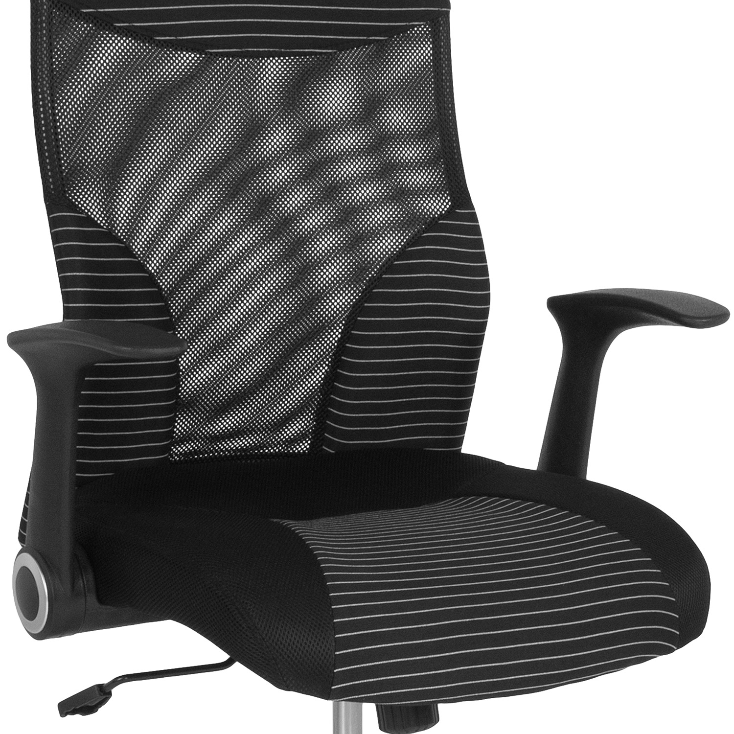 BLNK - Milford High-Back Ergonomic Office Chair with Contemporary Mesh Design in Black and White