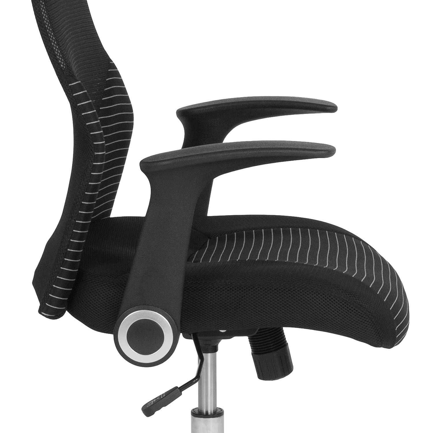 BLNK - Milford High-Back Ergonomic Office Chair with Contemporary Mesh Design in Black and White