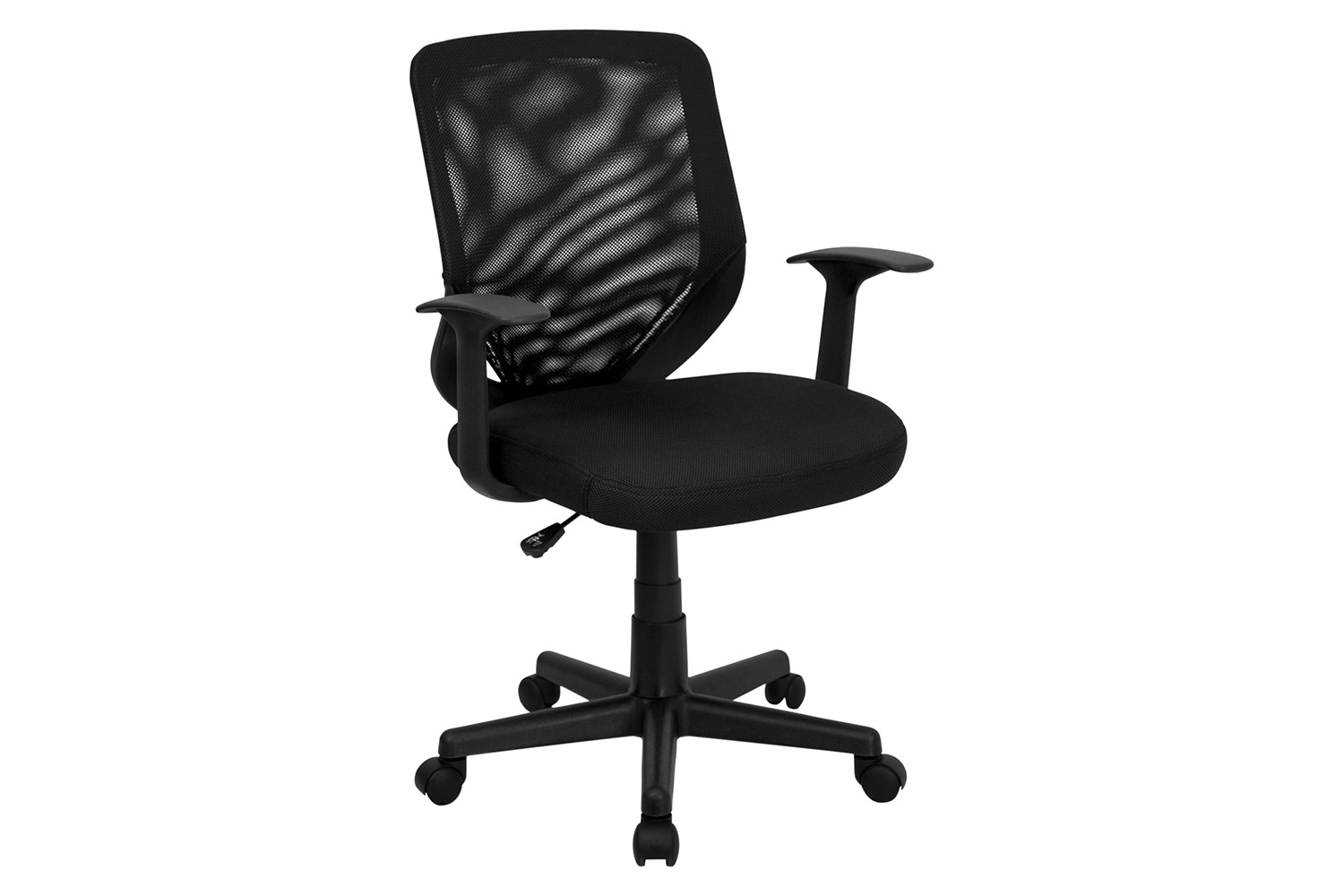 BLNK - Norris Mid-Back Mesh Tapered Back Swivel Task Office Chair with T-Arms