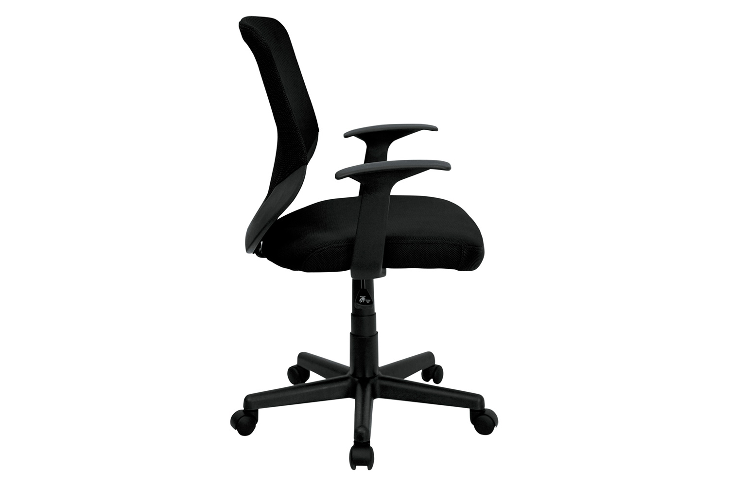 BLNK - Norris Mid-Back Mesh Tapered Back Swivel Task Office Chair with T-Arms