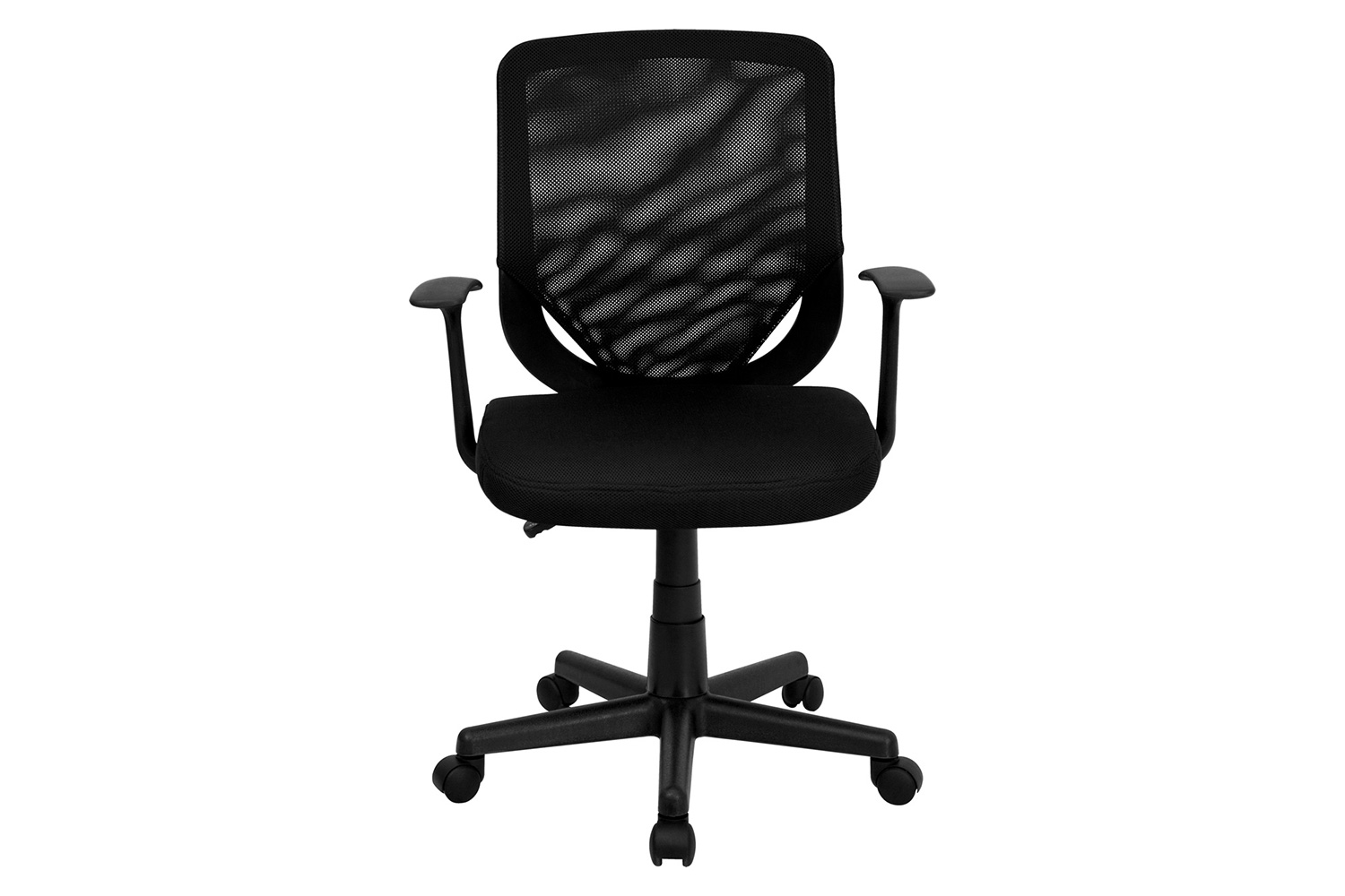 BLNK - Norris Mid-Back Mesh Tapered Back Swivel Task Office Chair with T-Arms