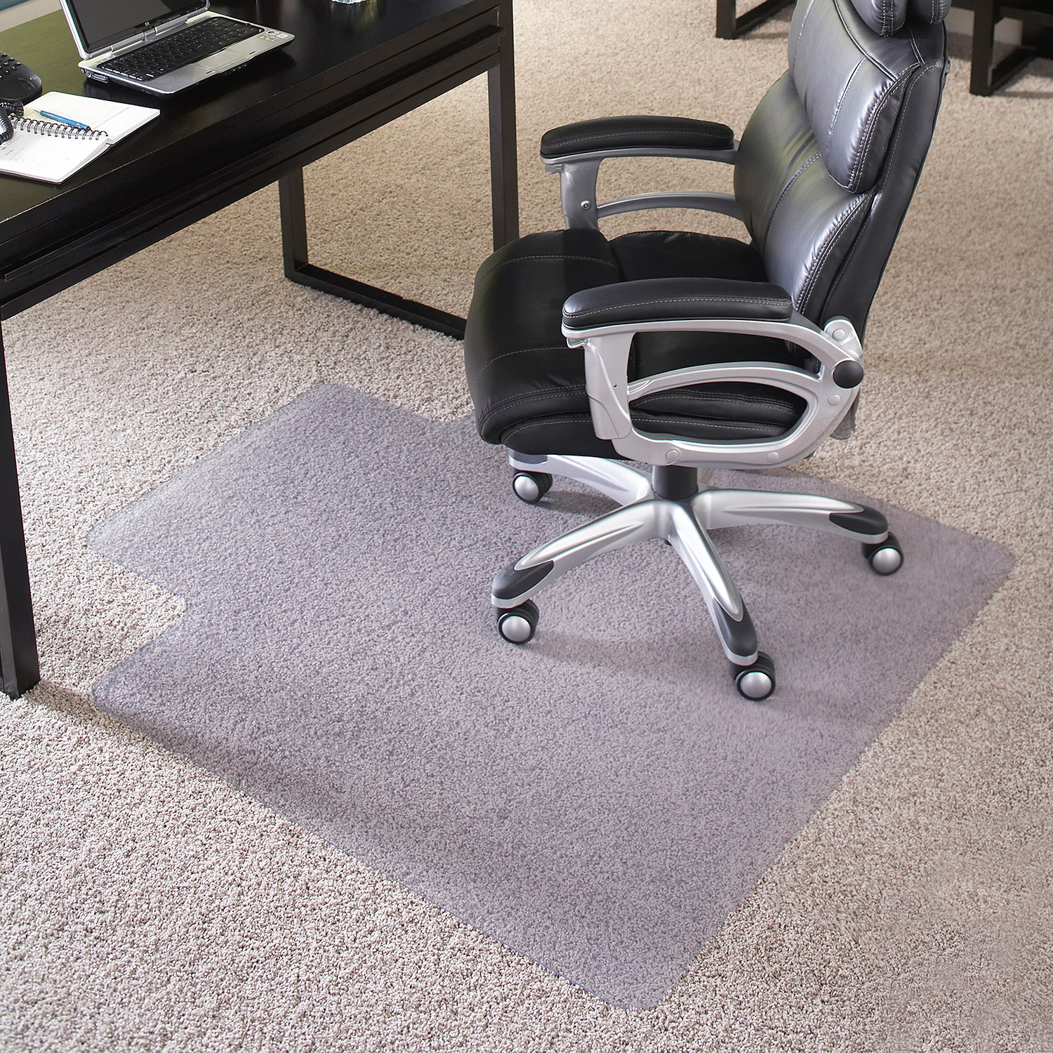 BLNK Jackson Carpet Chair Mat 400 lb Capacity with Lip