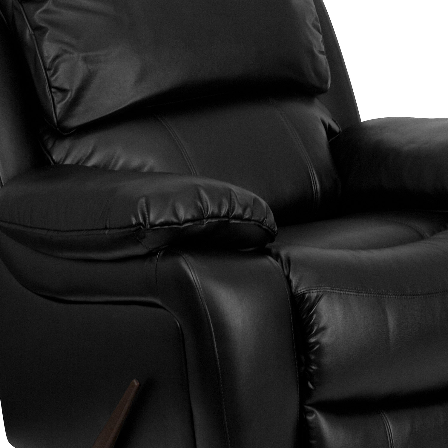 BLNK Kyle LeatherSoft Rocker Recliner - Black