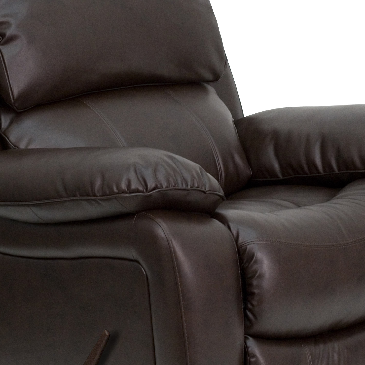 BLNK Kyle LeatherSoft Rocker Recliner - Brown