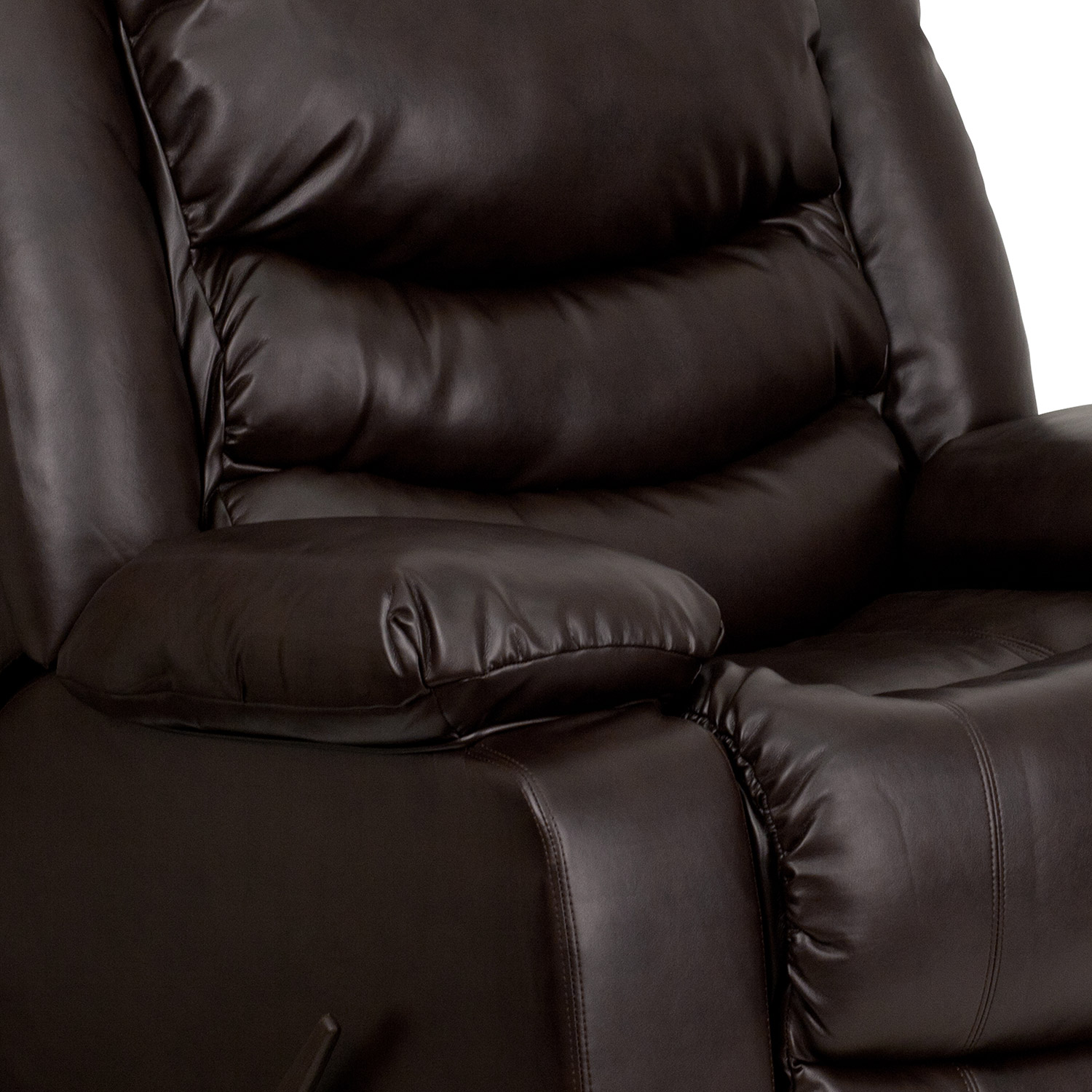 BLNK - Kyle LeatherSoft Lever Rocker Recliner with Padded Arms