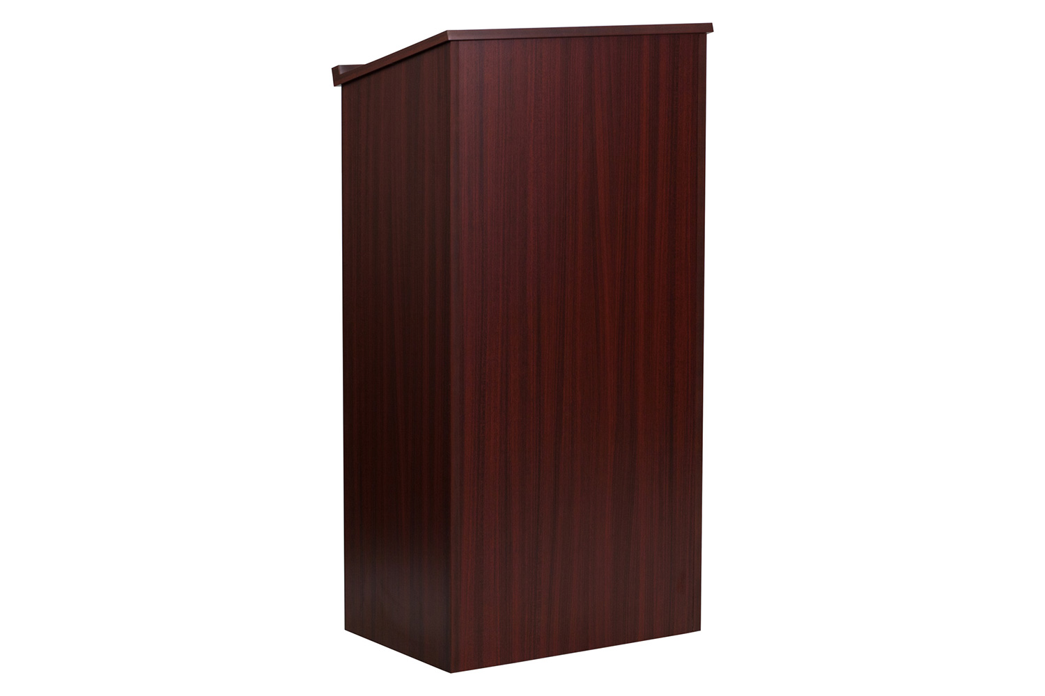 BLNK Mysta Laminate Stand-Up Lectern - Mahogany