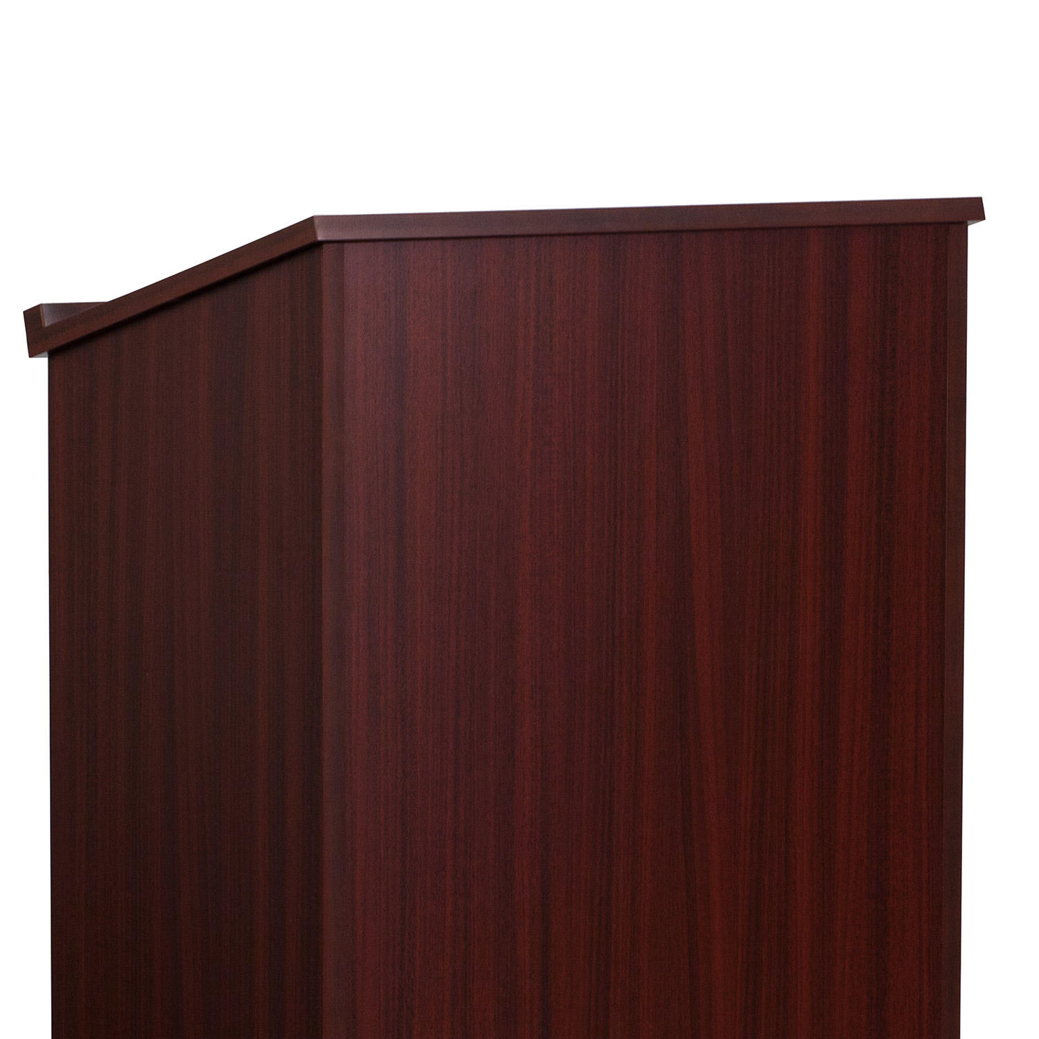 BLNK Mysta Laminate Stand-Up Lectern - Mahogany