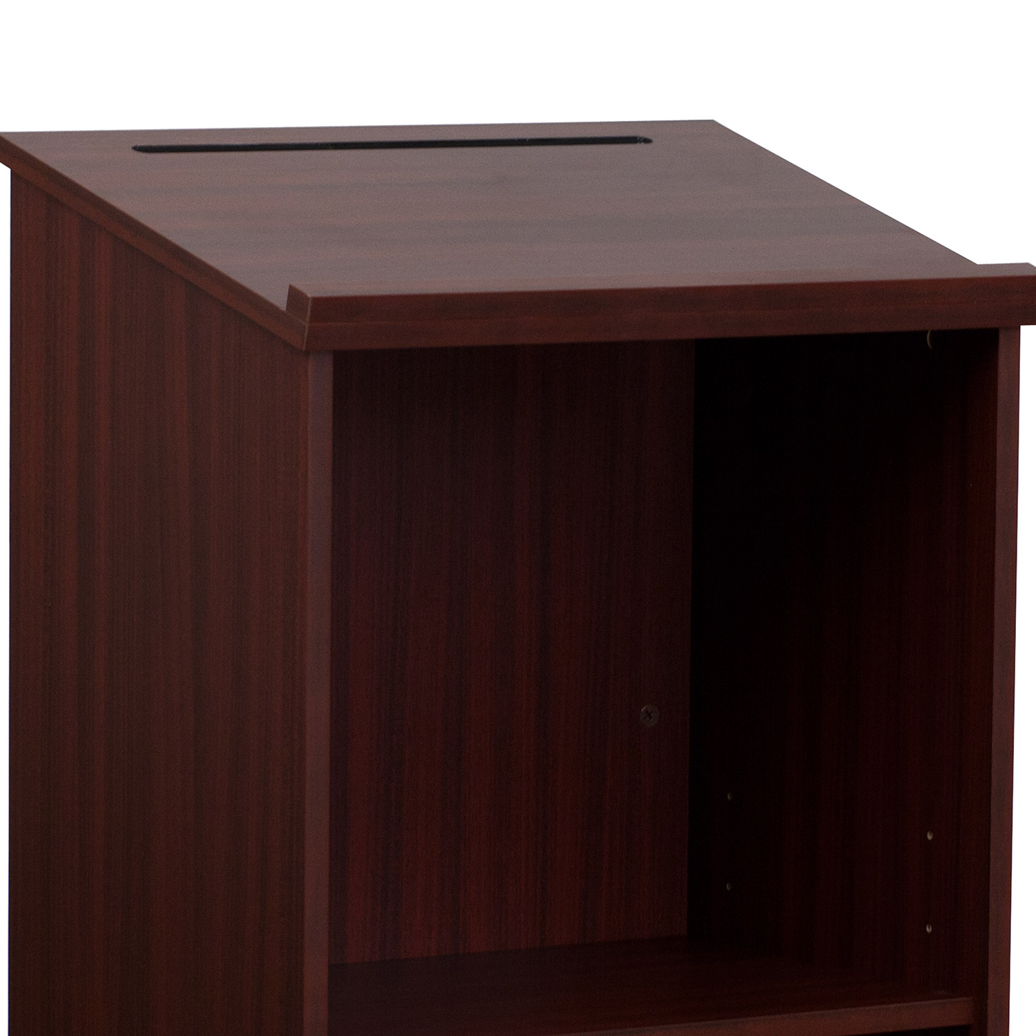 BLNK Mysta Laminate Stand-Up Lectern - Mahogany