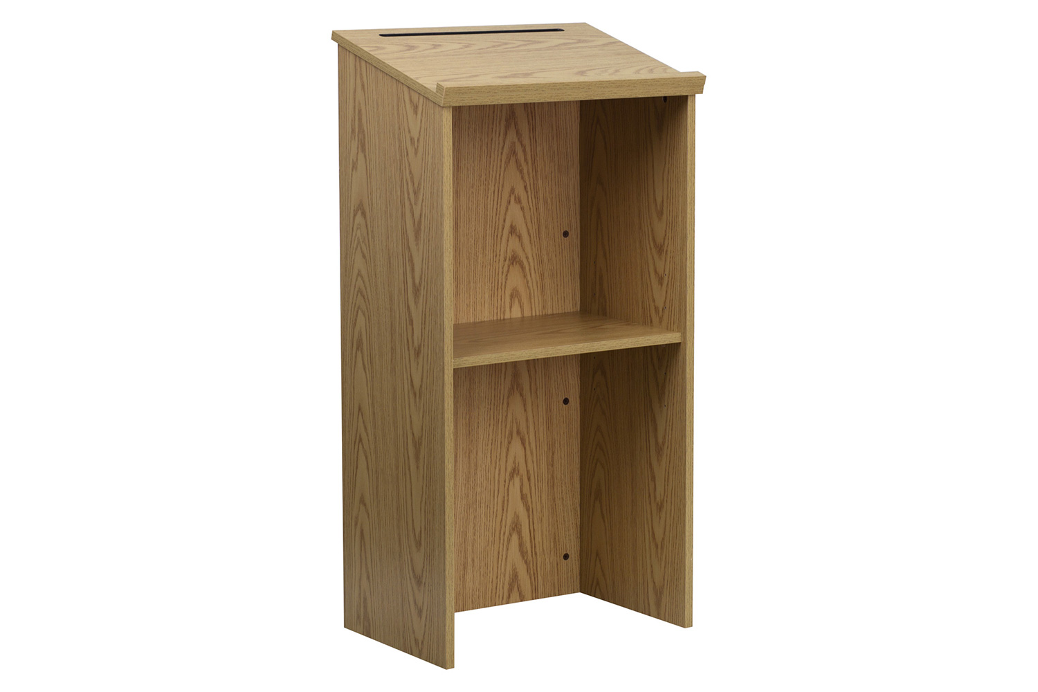 BLNK Mysta Laminate Stand-Up Lectern - Oak