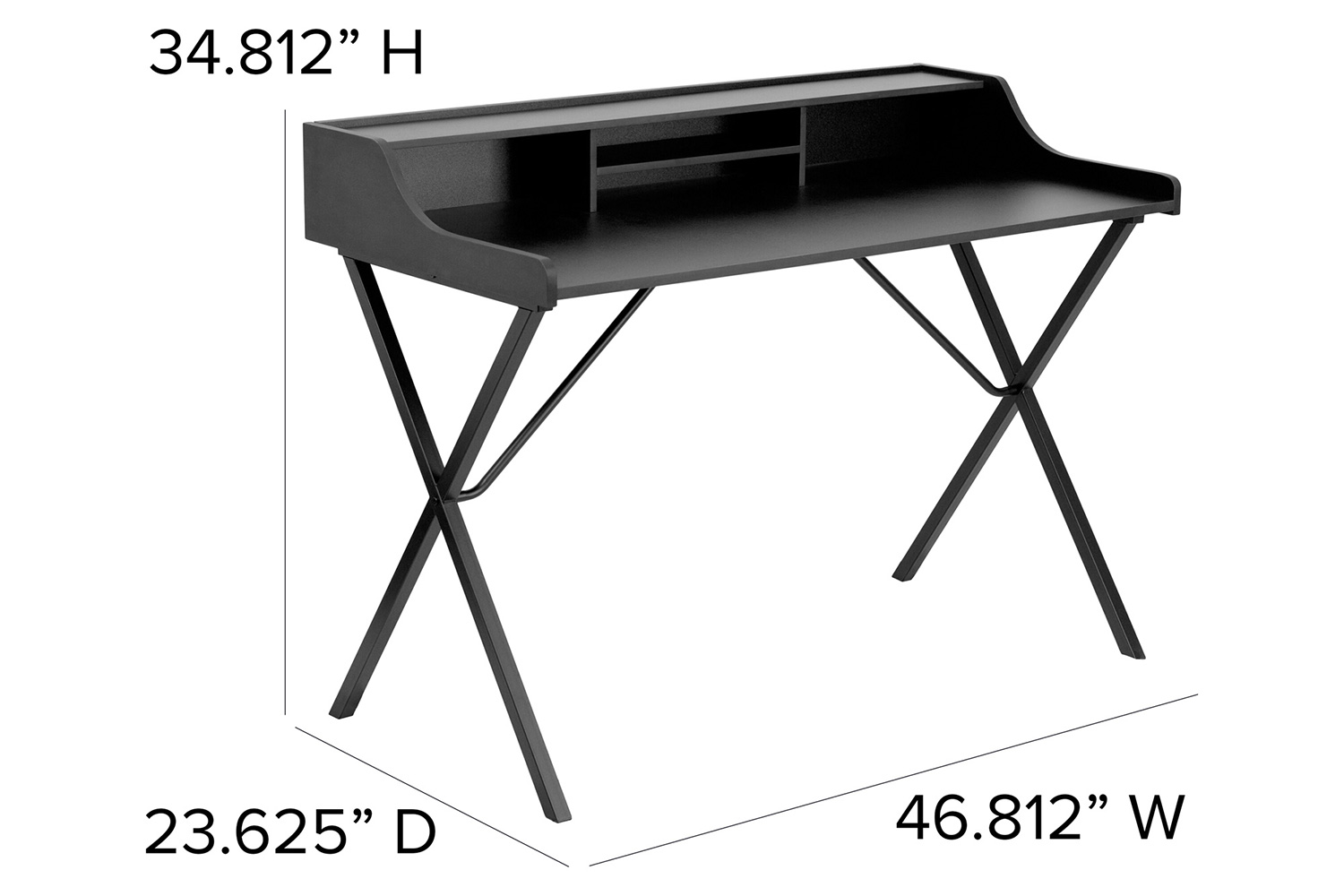 BLNK - Nelly Computer Desk with Top Shelf