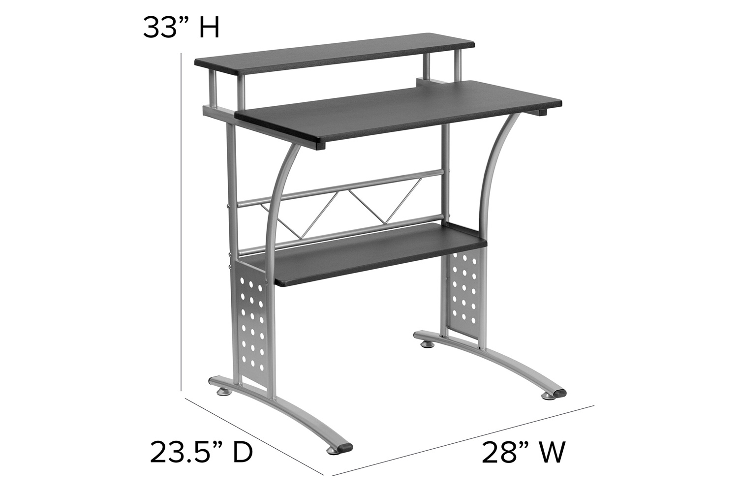 BLNK Clifton Computer Desk - Black