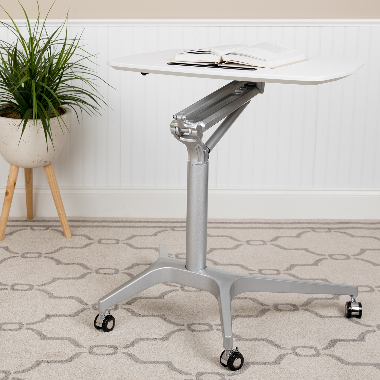 BLNK Gia Mobile Stand-Up Computer Ergonomic Desk