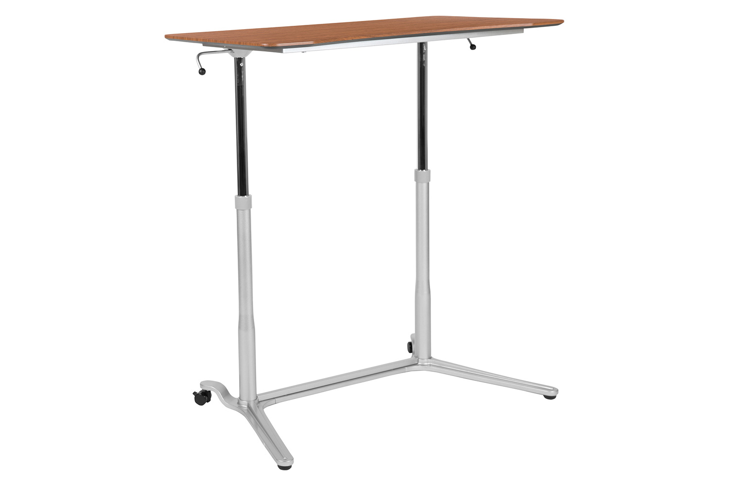 BLNK Merritt Stand-Up Computer Ergonomic Desk - Cherry