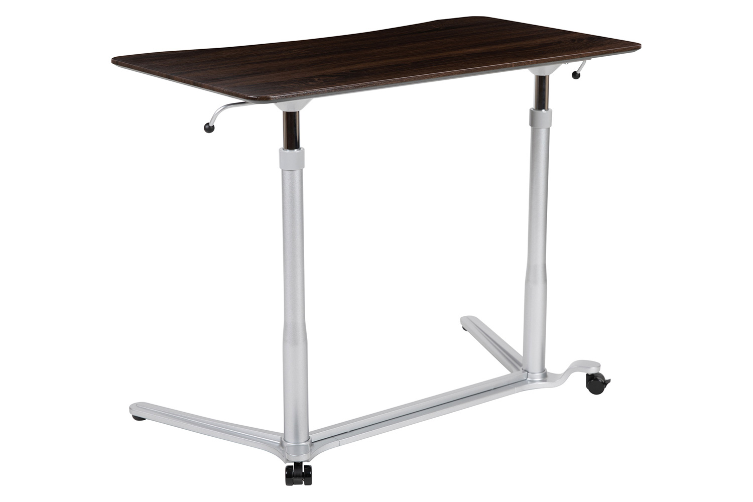 BLNK Merritt Stand-Up Computer Ergonomic Desk - Dark Wood Grain