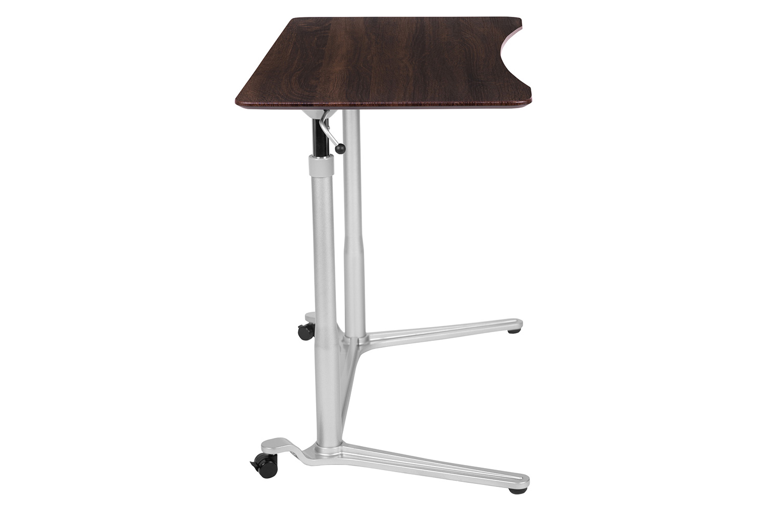 BLNK Merritt Stand-Up Computer Ergonomic Desk - Dark Wood Grain