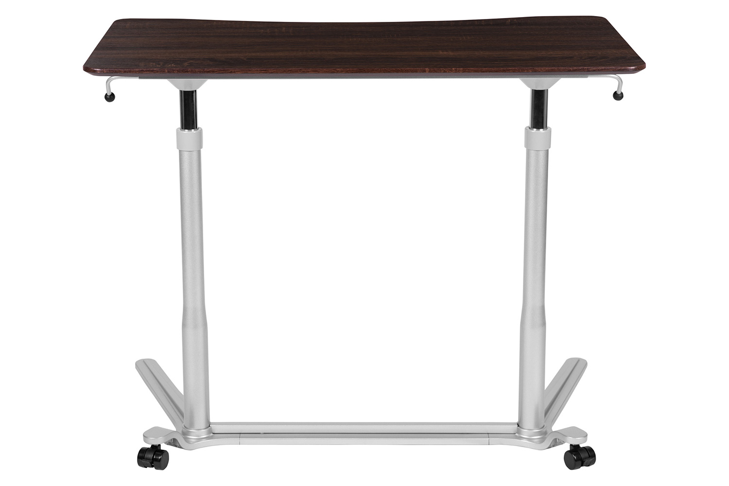 BLNK Merritt Stand-Up Computer Ergonomic Desk - Dark Wood Grain