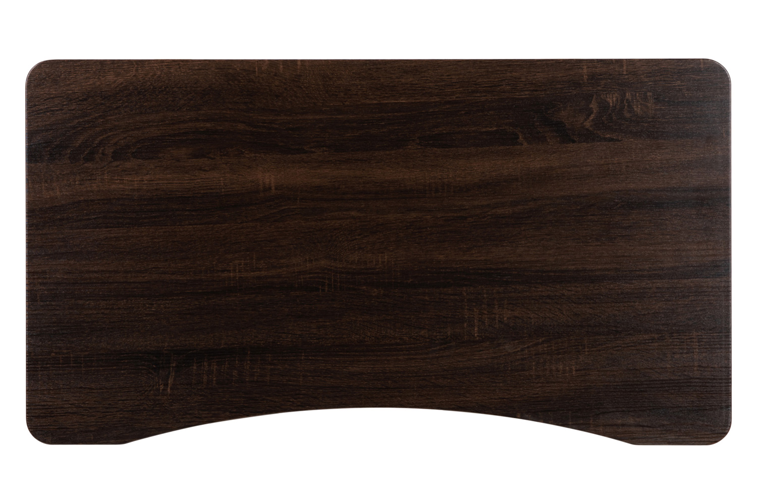 BLNK Merritt Stand-Up Computer Ergonomic Desk - Dark Wood Grain