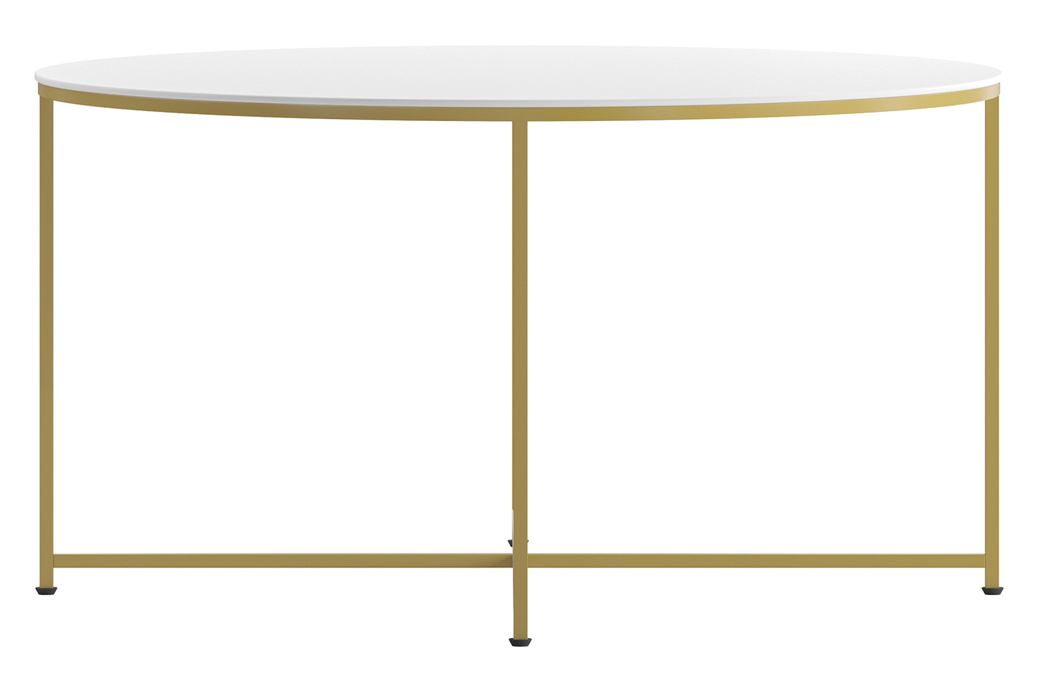 BLNK Hampstead Collection Modern White Finish Accent Coffee Table