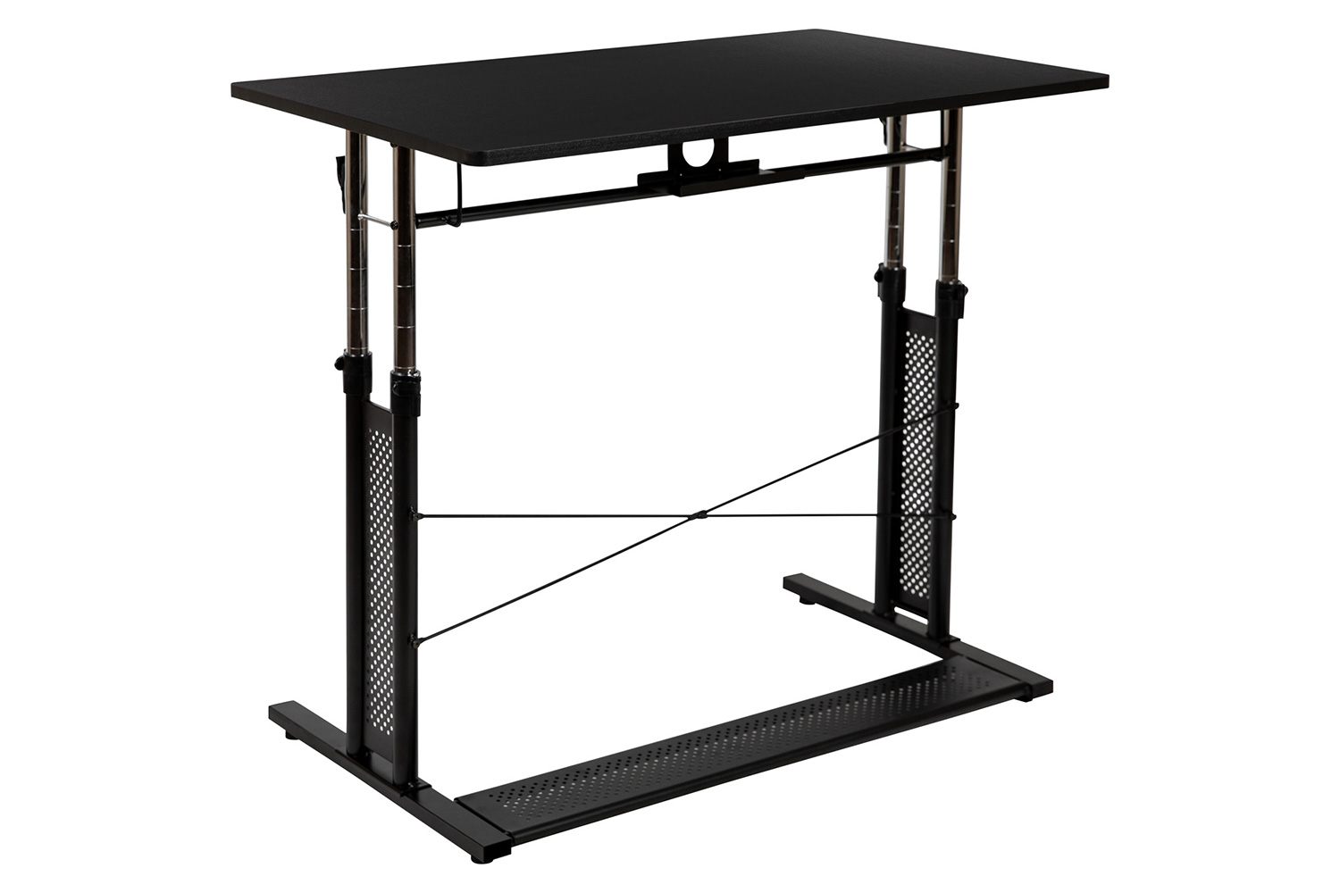 BLNK Fairway Height Adjustable Sit to Stand Home Office Desk - Black