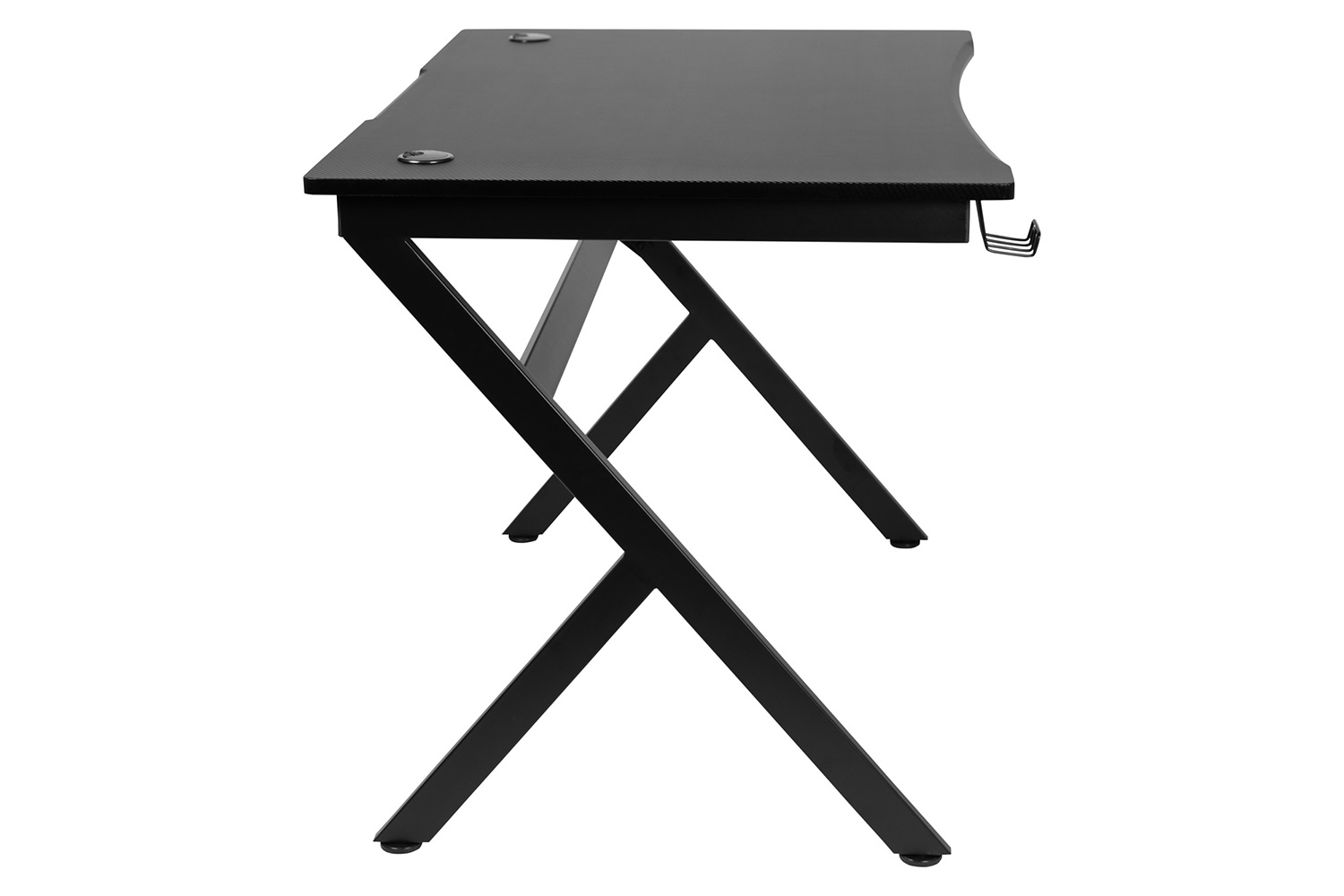 BLNK - Duncan Gaming Desk Computer Table Gamer Workstation with Headphone Holder and 2 Cable Management Holes