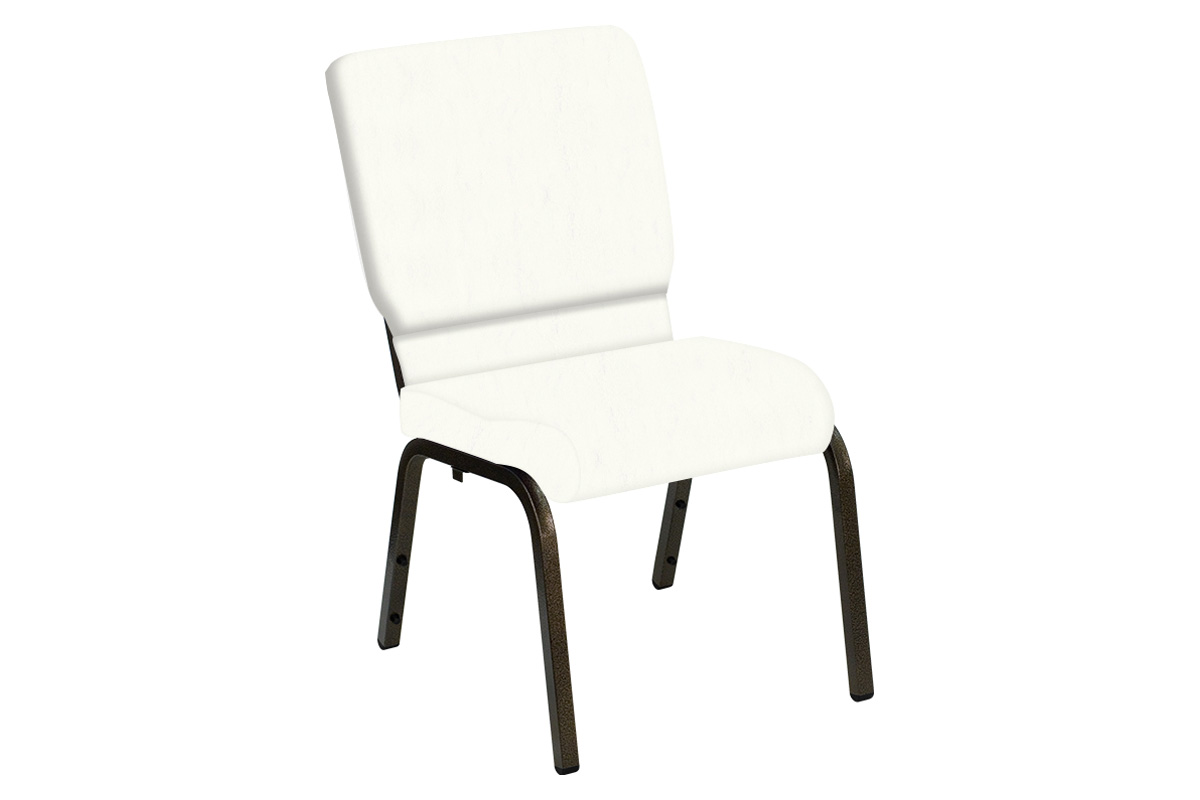 BLNK HERCULES Series Church Chair in E-Z Marine Vinyl with Gold Vein Frame