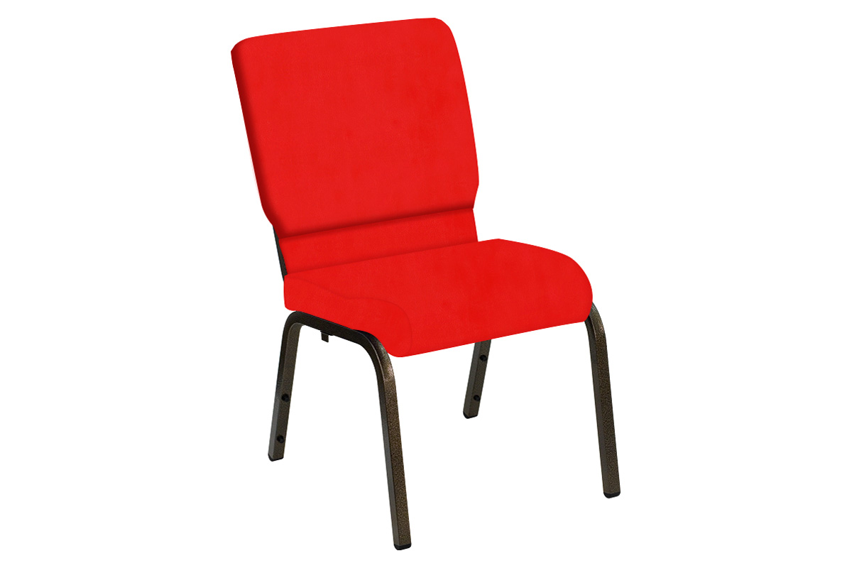 BLNK HERCULES Series Church Chair in E-Z Sierra Vinyl with Gold Vein Frame