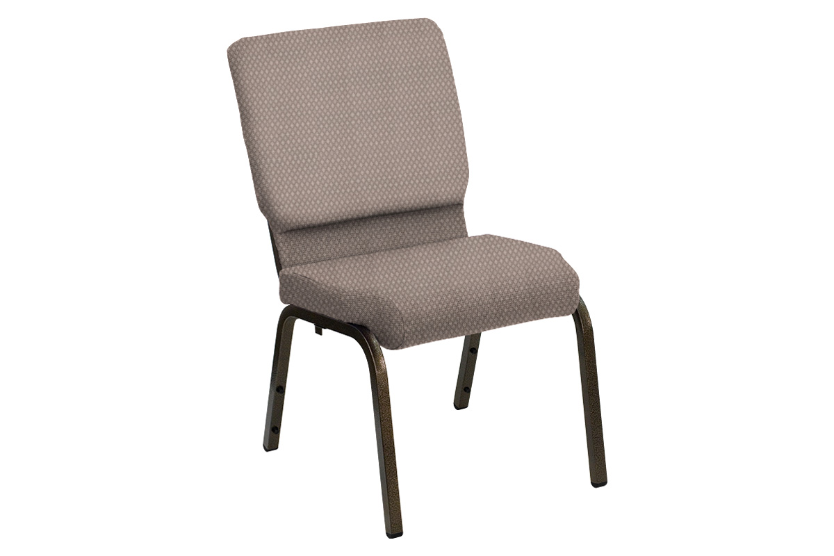 BLNK HERCULES Series Church Chair in Bedford with Gold Vein Frame