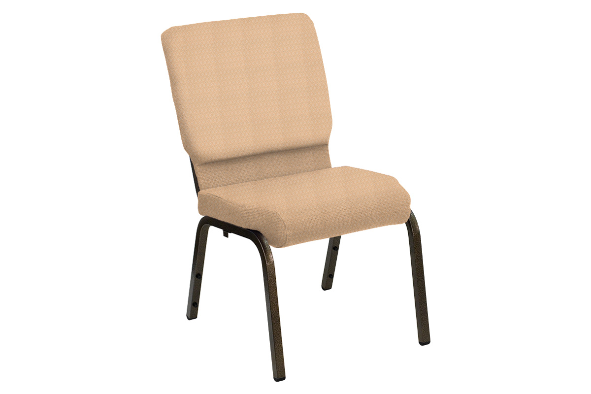 BLNK HERCULES Series Church Chair in Bedford with Gold Vein Frame