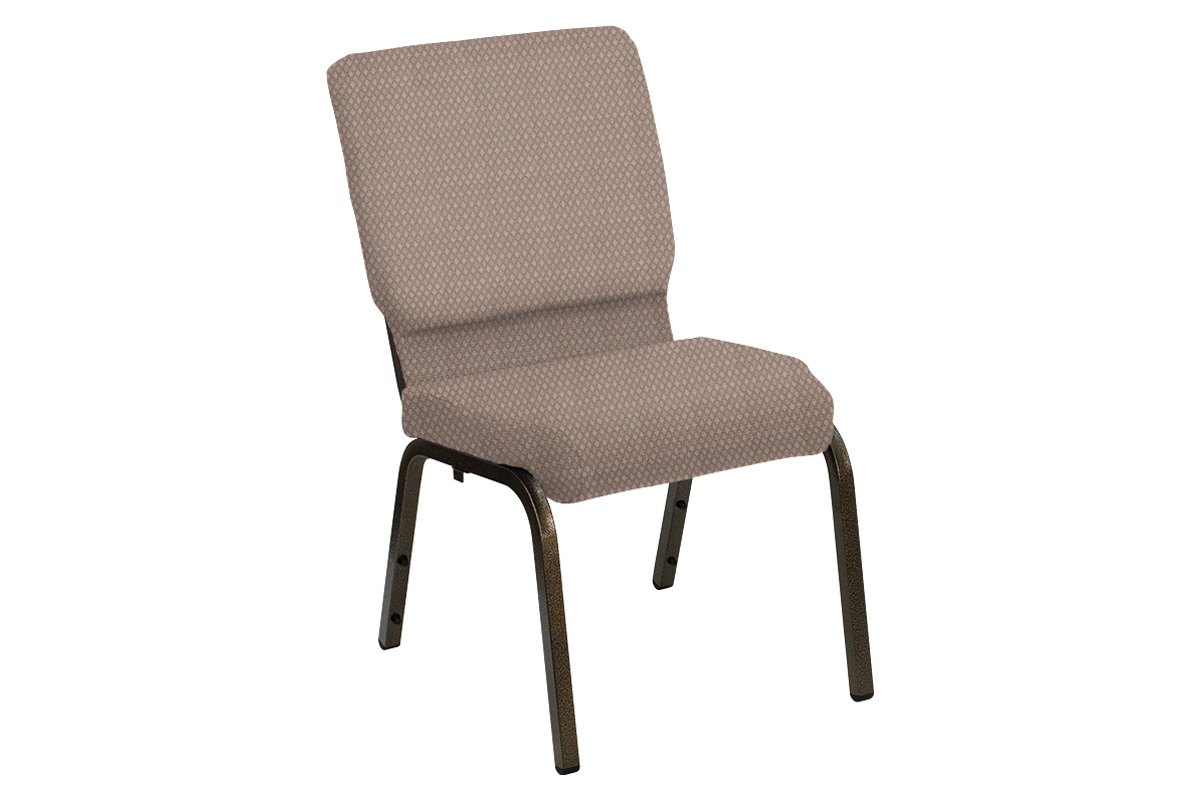 BLNK HERCULES Series Church Chair in Bedford with Gold Vein Frame