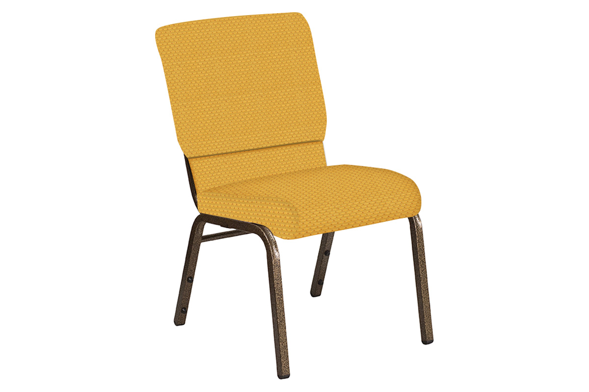 BLNK Church Chair in Canterbury with Gold Vein Frame