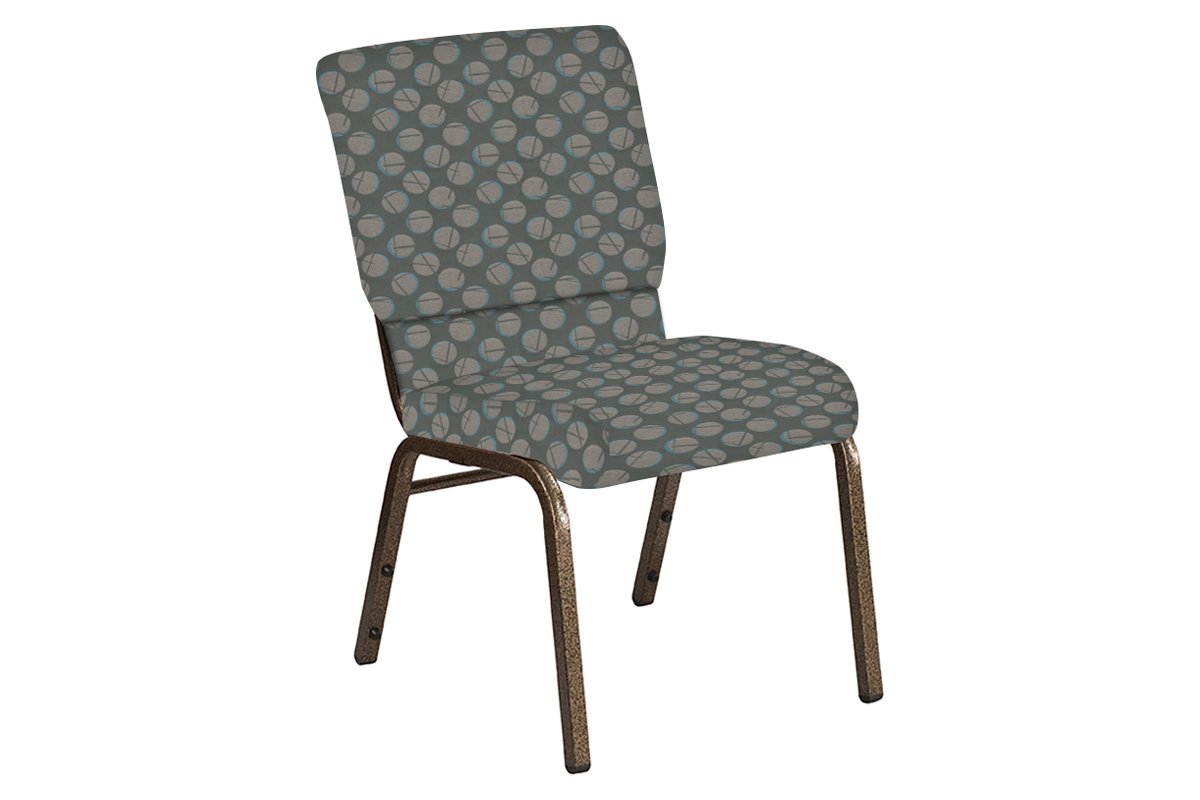 BLNK Church Chair in Cirque with Gold Vein Frame