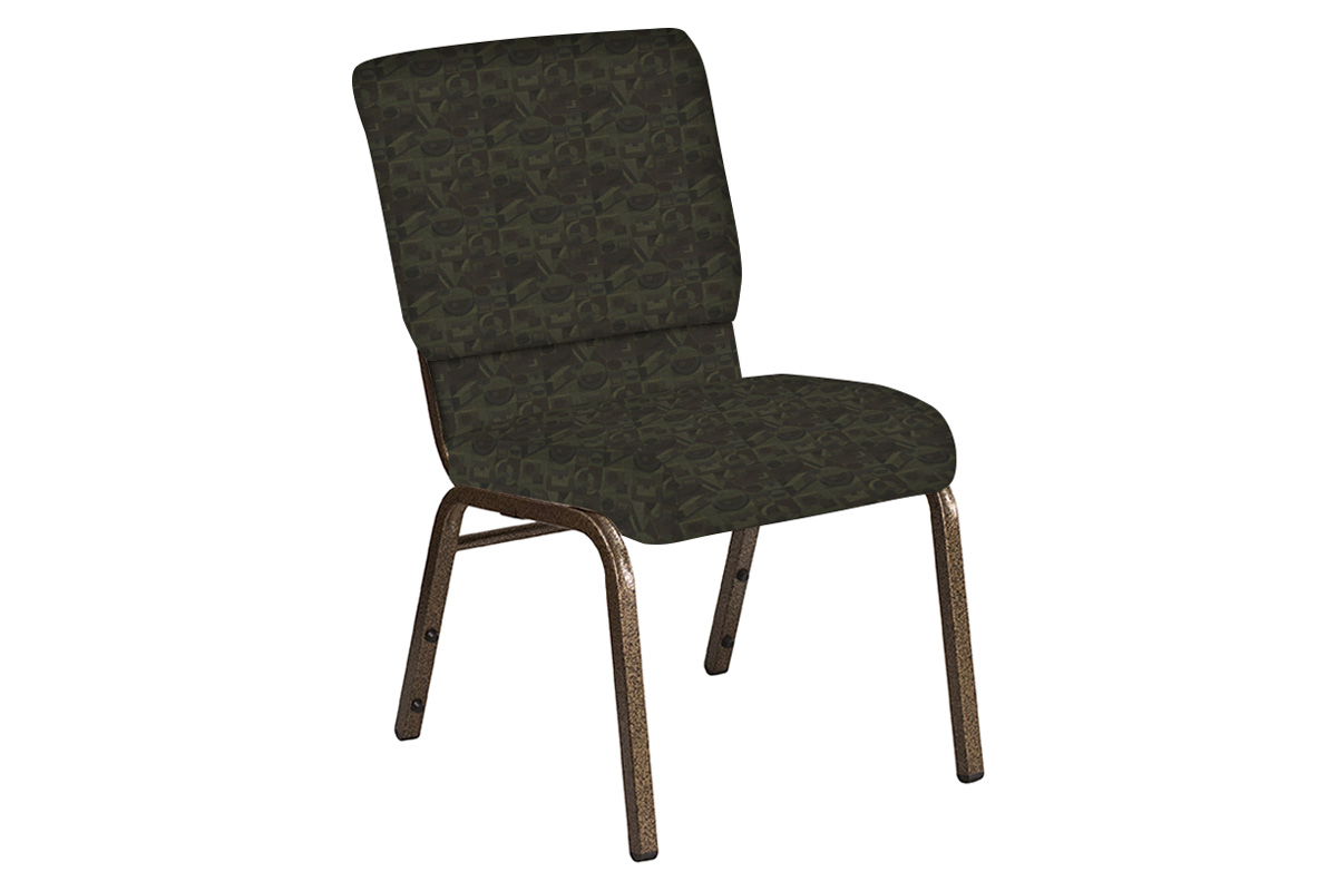 BLNK Church Chair in Perplex with Gold Vein Frame