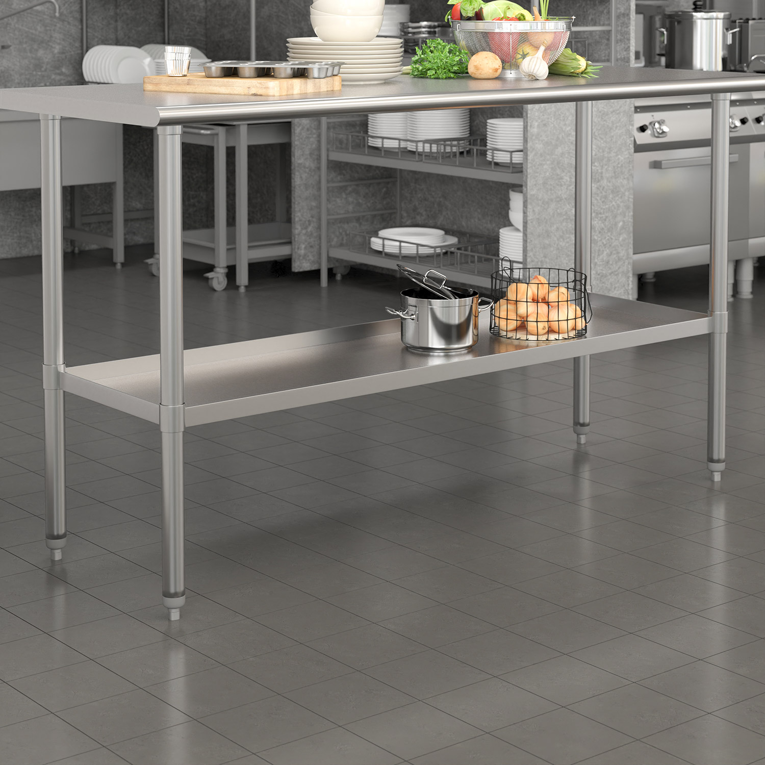 BLNK Woodford Stainless Steel Galvanized Under Shelf