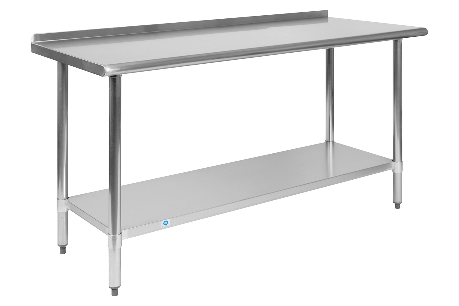 BLNK Reese Stainless Steel Prep and Work Table with Undershelf