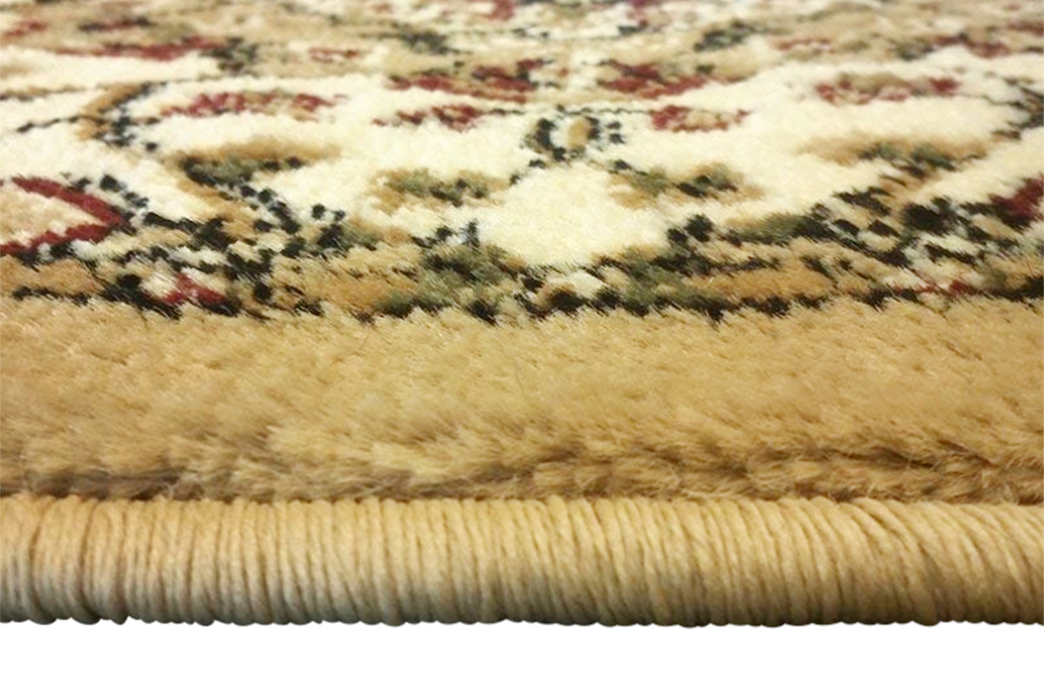 BLNK™ Mersin Collection Persian Style Olefin Area Rug with Jute Backing - Ivory, 2'W x 3'L