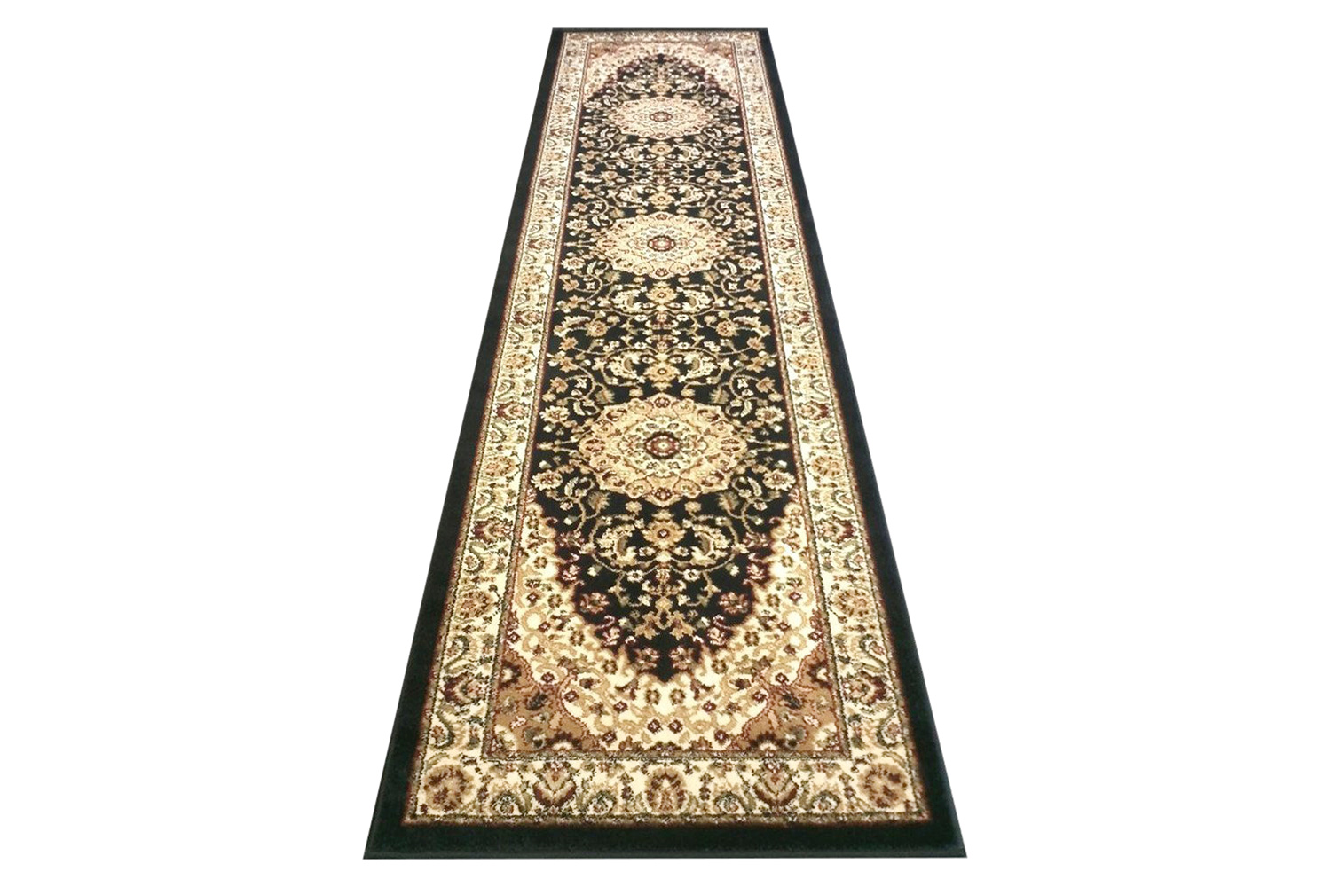 BLNK - Mersin Collection Persian Style Olefin Area Rug with Jute Backing