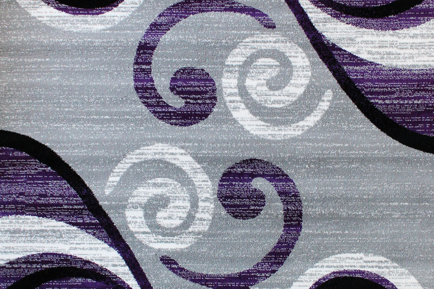 BLNK Valli Collection Abstract Olefin Area Rug with Jute Backing - Purple, 4'W x 5'L