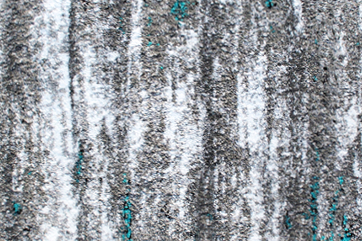 BLNK Marian Collection Olefin Distressed Area Rug with Jute Backing - Turquoise, 2'W x 11'L