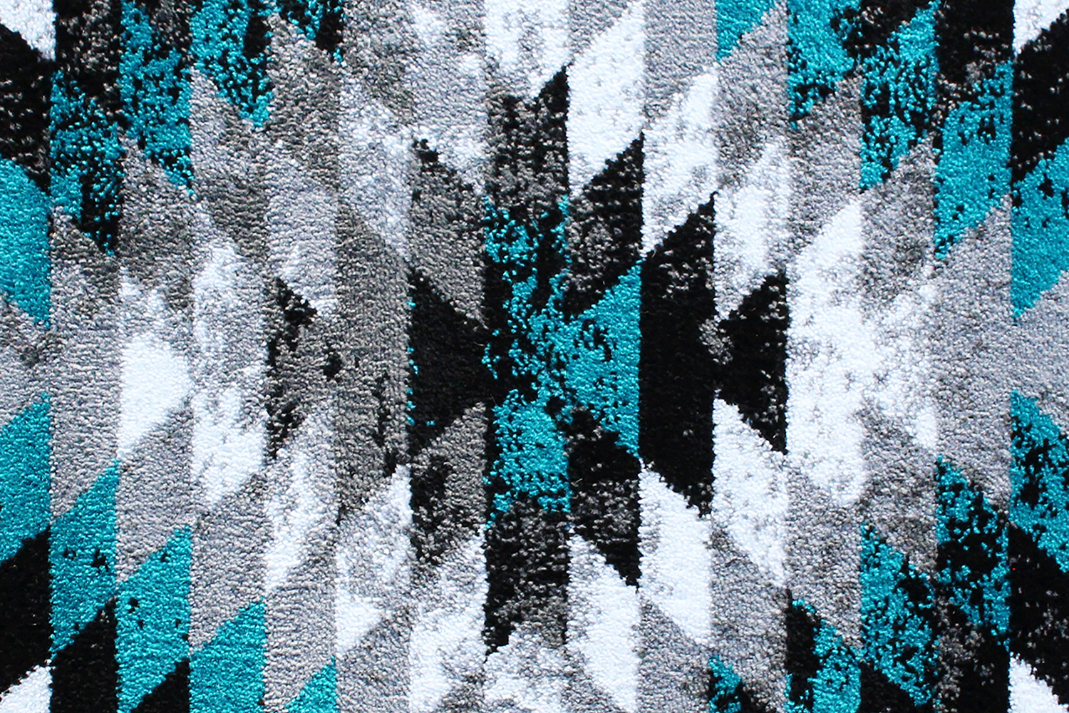 BLNK Teagan Collection Southwestern Style Olefin Area Rug with Jute Backing - Turquoise, 2'W x 11'L