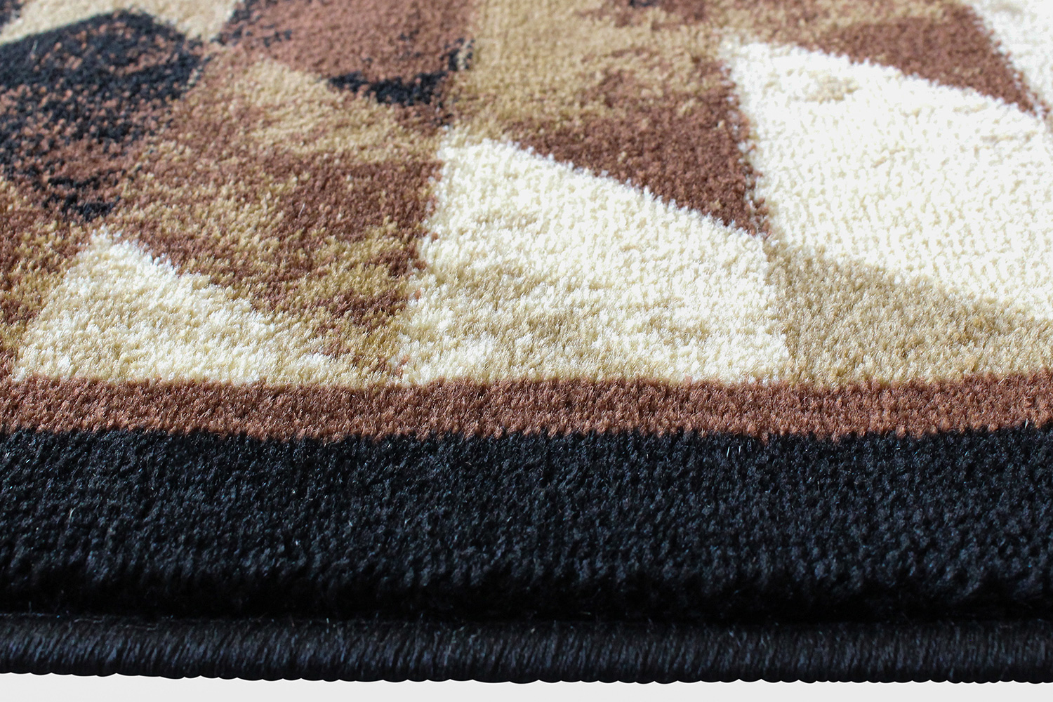 BLNK Teagan Collection Southwestern Style Olefin Area Rug with Jute Backing - Brown, 5'W x 7'L