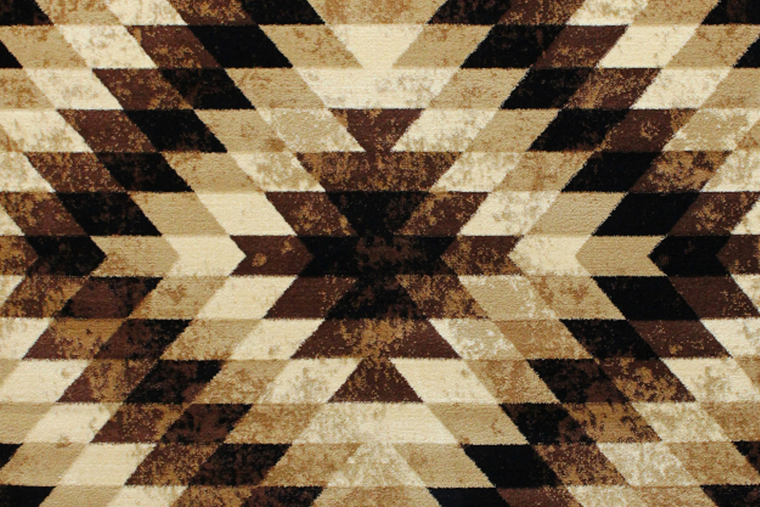 BLNK Teagan Collection Southwestern Style Olefin Area Rug with Jute Backing - Brown, 5'W x 7'L