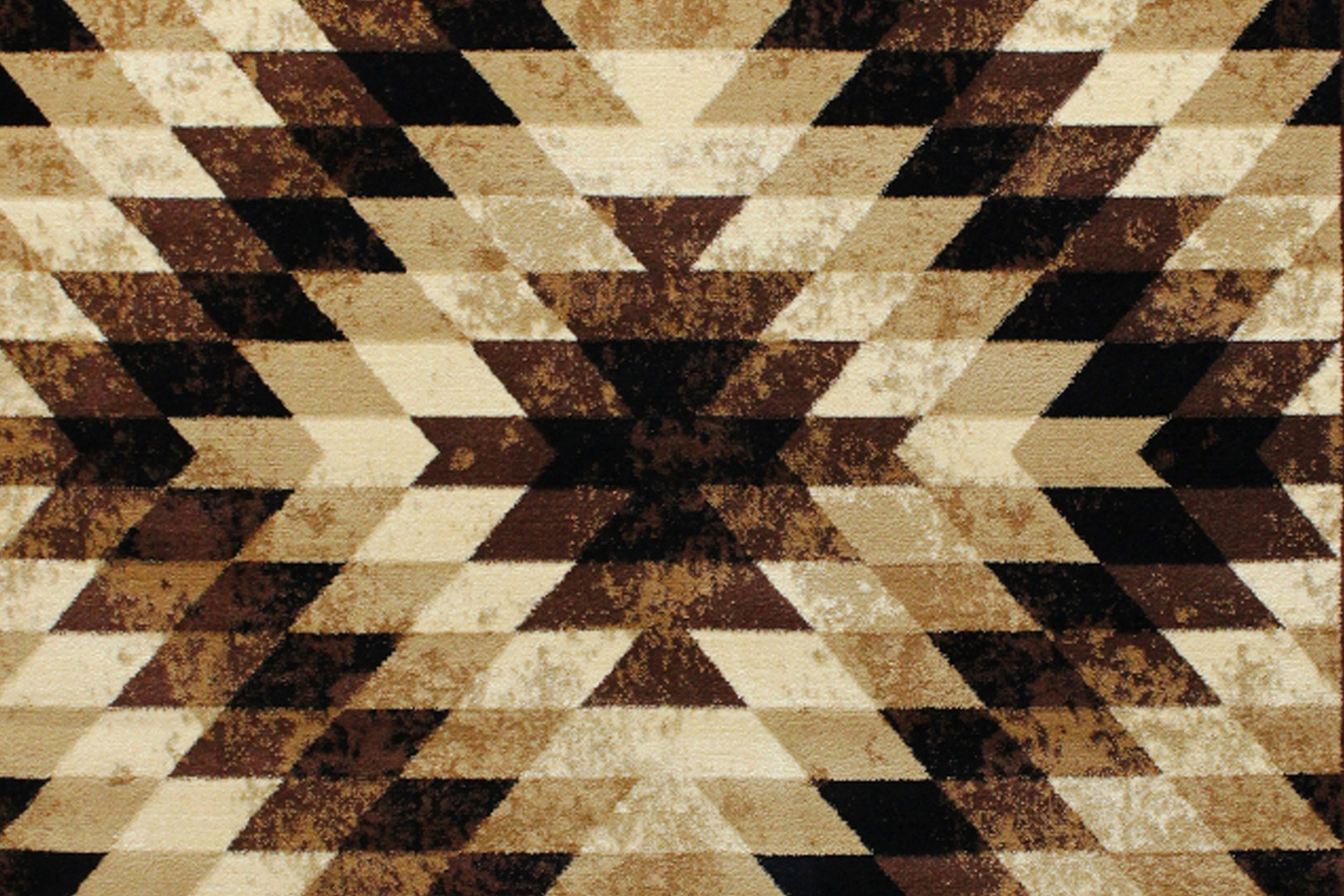 BLNK Teagan Collection Southwestern Style Olefin Area Rug with Jute Backing - Brown, 6'W x 9'L