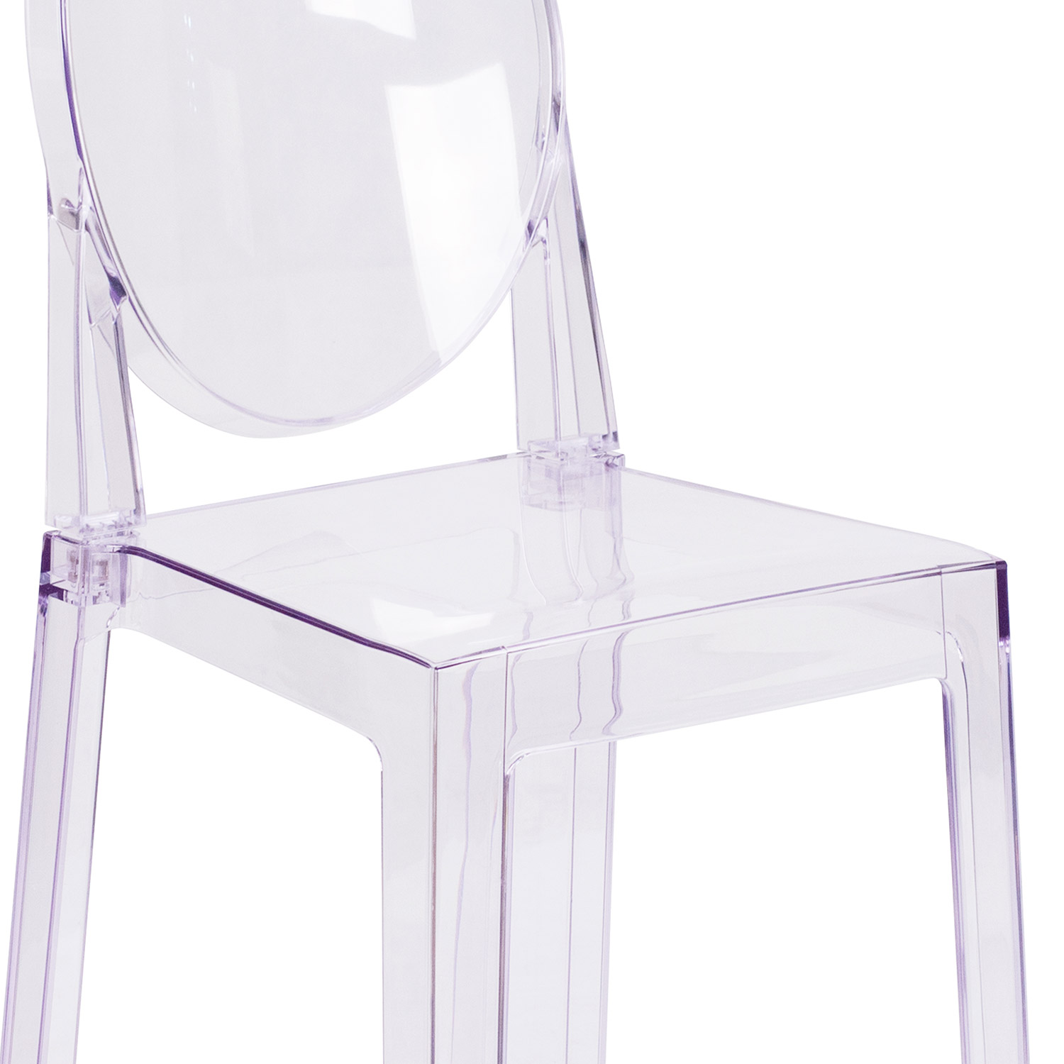 BLNK - Revna Ghost Chair with Oval Back