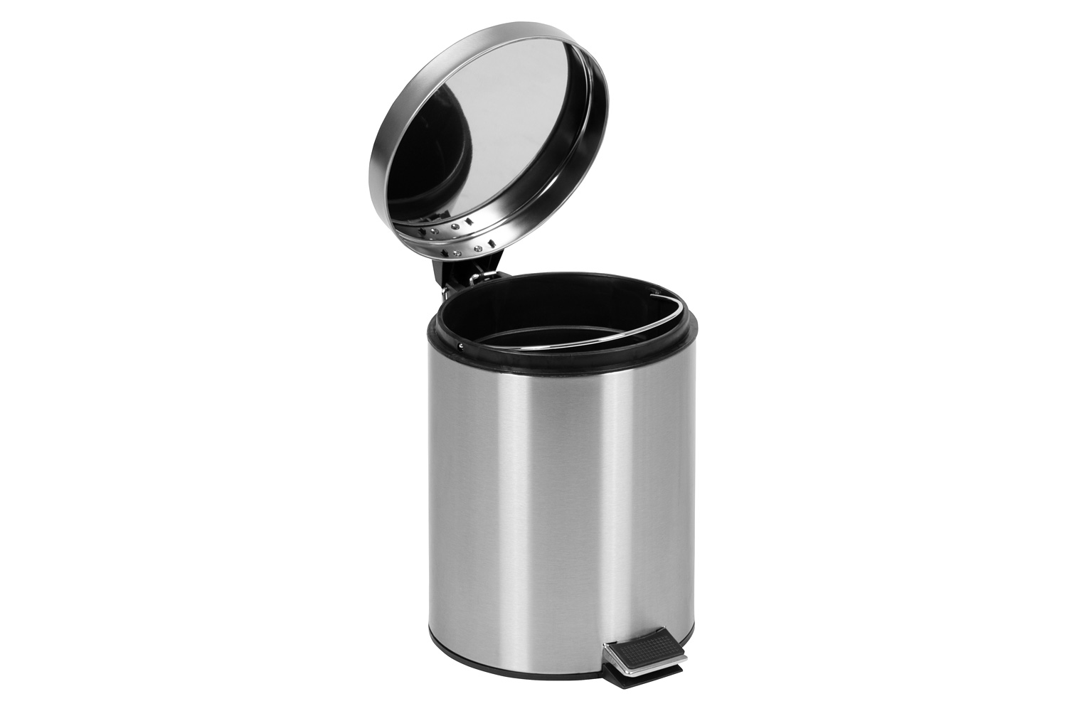 BLNK Round Stainless Steel Fingerprint Resistant Soft Close Step Trash Can - 1.3 Gallons (5L) - 1.3 Gall