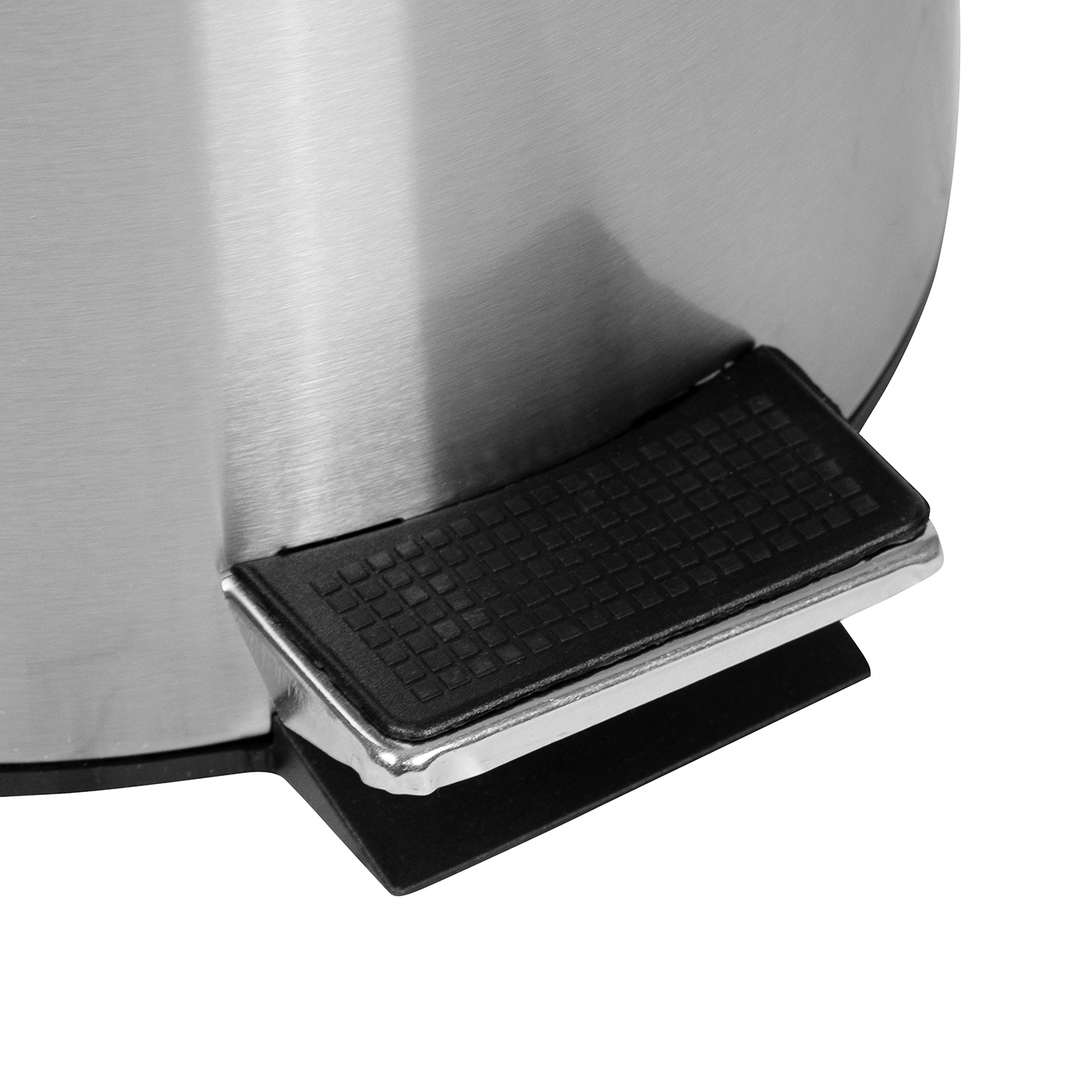 BLNK Round Stainless Steel Fingerprint Resistant Soft Close Step Trash Can - 1.3 Gallons (5L) - 1.3 Gall